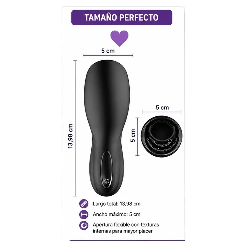 Estimulador vibratorio recargable