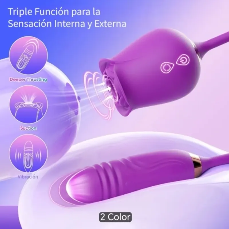 Estimulador Rosa 2 en 1