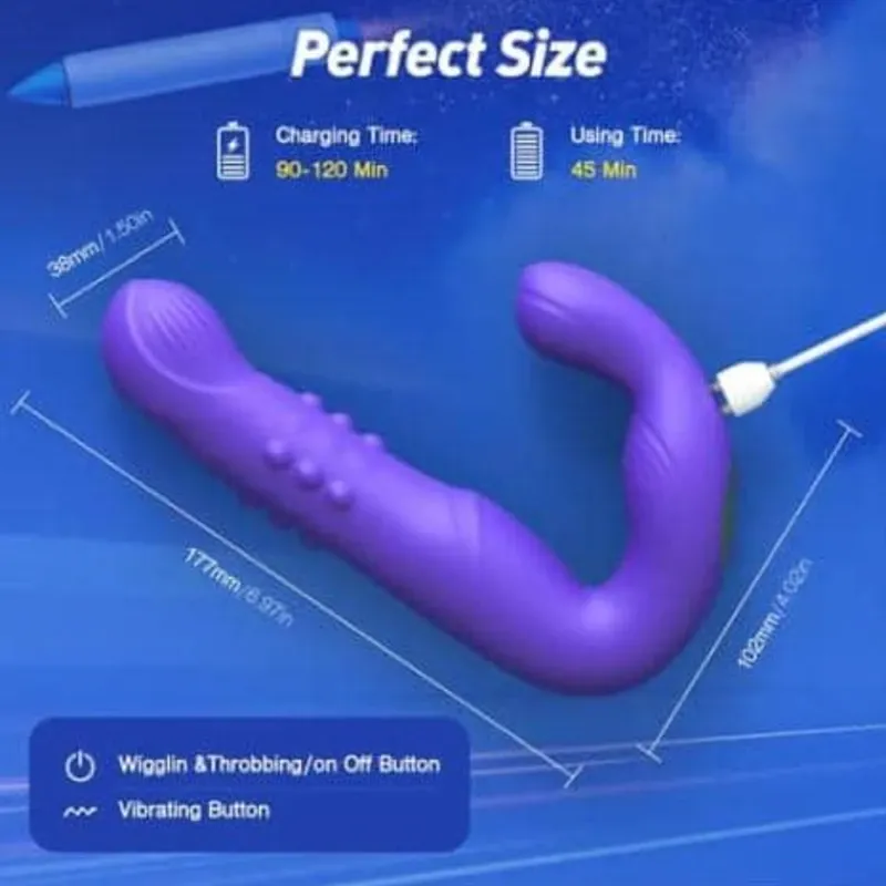 Masajeador de próstata con vibrador anal