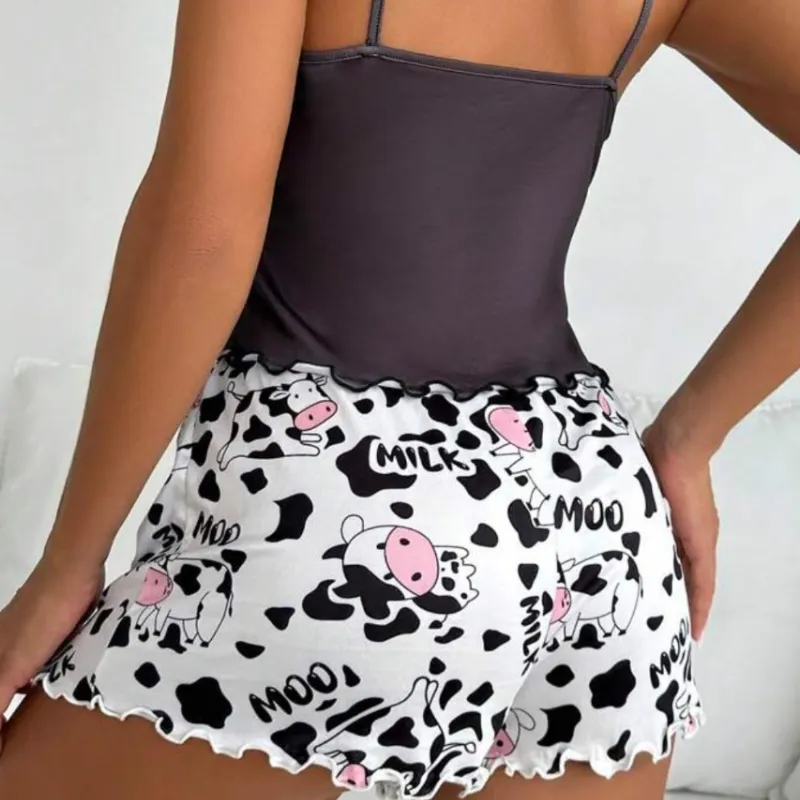 Pijama🤍🖤🐮🐮