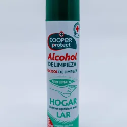Alcohol Desinfectante para Superficies. Spray Cooperprotec 300 ml/12 u x caja
