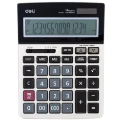 Calculadora 14 dígitos, solar+batería, 218x146.5x38mm-R61