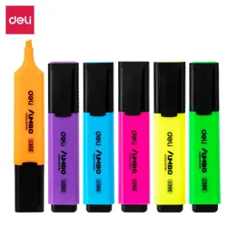 Marcador Fluorescente 1mm-5mm 6/paq. Color Surtido