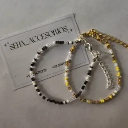 Pulsera simple de mostacillas 