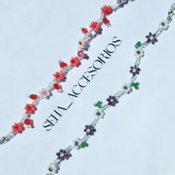 Pulseras de flores