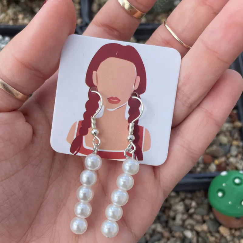Aretes de perlas 