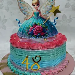 Cake 15 cm, relleno dulce leche, Hada madrina