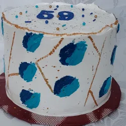 Cake 20 cm, relleno con  dulce de leche 