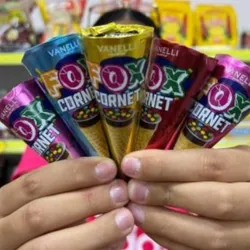 Conos de chocolate