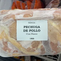 Pechuga de pollo c/huesos
