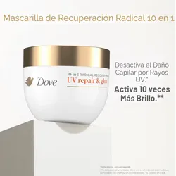 Dove 10 in 1 UV Repair & Glow - Mascarilla Capilar Recuperación Radical