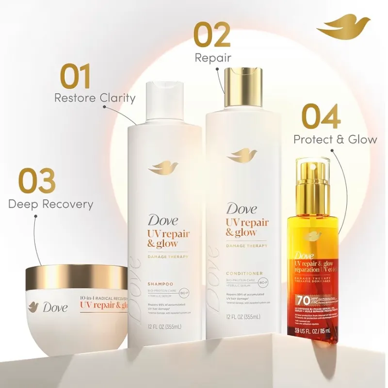 Dove UV Repair & Glow Bi-phase Serum + Oil