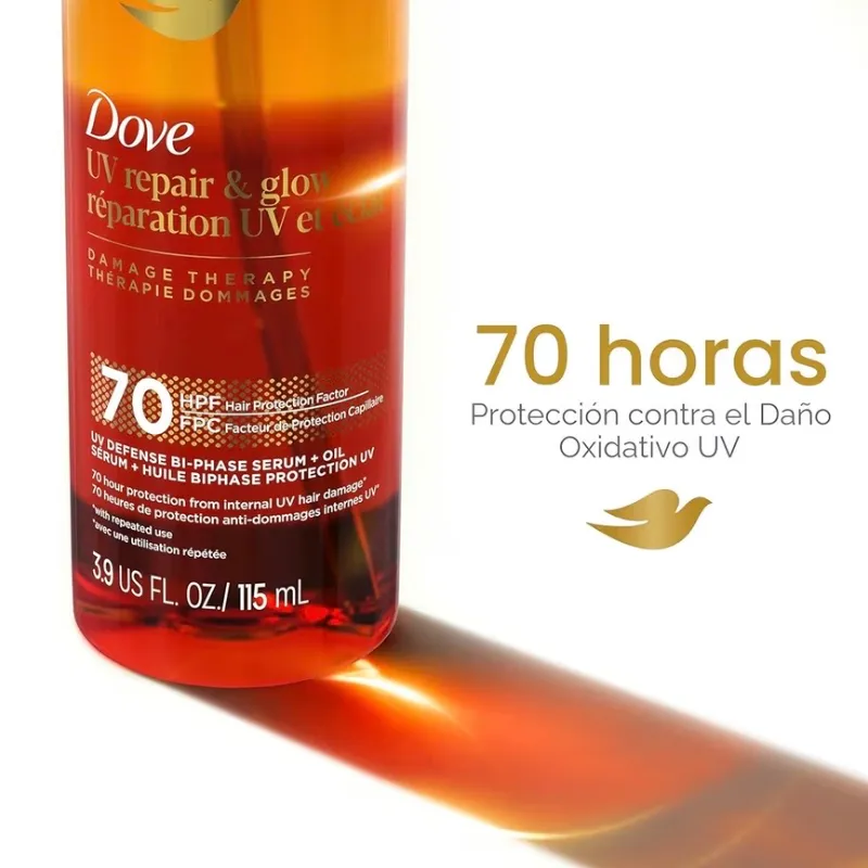 Dove UV Repair & Glow Bi-Phase Serum + Oil