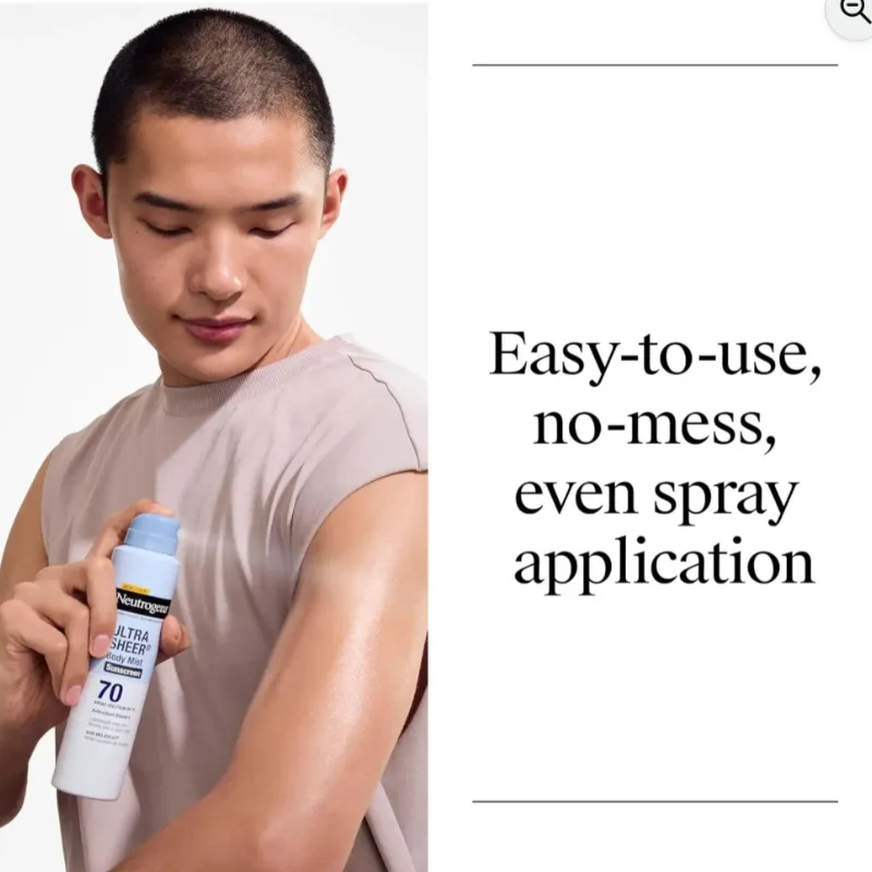 Neutrogena Ultra Sheer Body Mist Sunscreen SPF 70