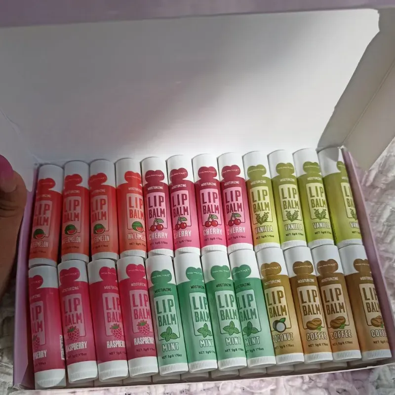 Bálsamos labiales de sabores 