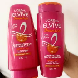  💗 Elvive Loreal Paris Dream Liso – Set de Shampoo & Acondicionador 