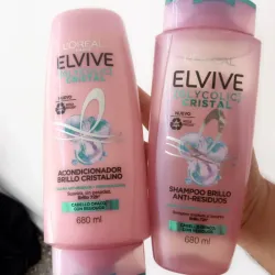 🩵 Elvive Loreal Paris [Glycolic] Cristal – Set de Shampoo & Acondicionador 