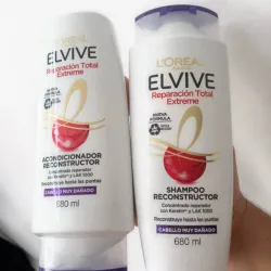  🔴 Elvive Loreal Paris Reparación Total Extreme – Set de Shampoo & Acondicionador 