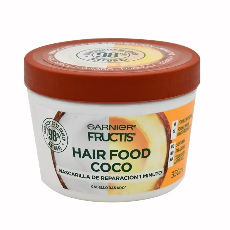 🥥 Garnier Fructis Hair Food Coco – Shampoo y Acondicionador Reparador