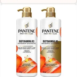 Kit Pantene Pro-V Miracles Biotinamina B3 – Shampoo Antiqueda & Condicionador Antiquebra (510 ml cada uno)