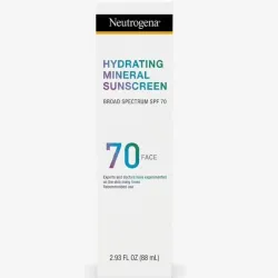 Neutrogena Hydrating Mineral Sunscreen SPF 70 – Rostro