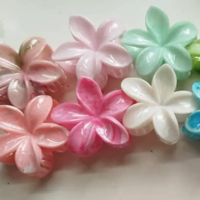Pinzas acristaladas para cabello con forma de flor