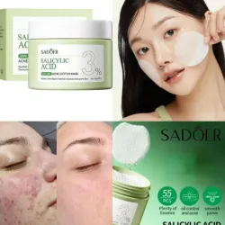 SADOER Salicylic Acid 3% Acne Cotton Mask 💚✨