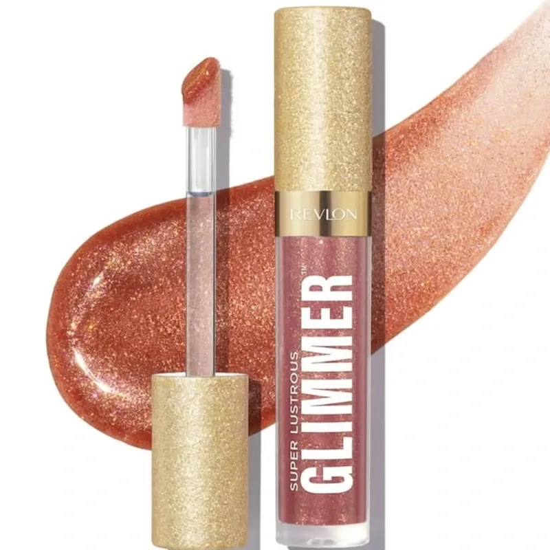 🌰vRevlon Super Lustrous Glimmer Lip Gloss – Glazed Almond