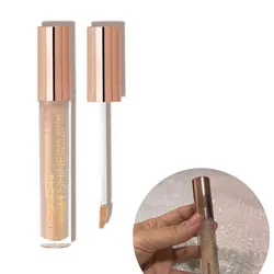 Gloss transparente con brillos dorados