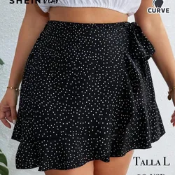 Saya negra de lunares