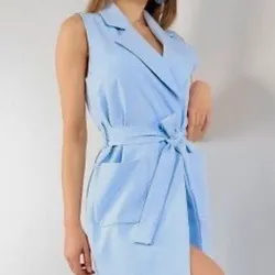 Vestido azul Kelvin Clein