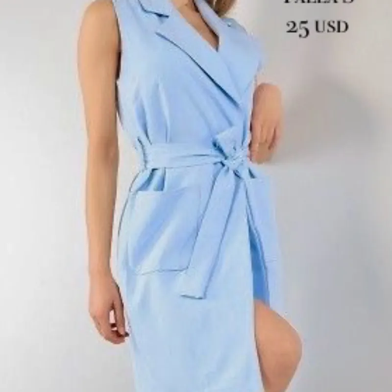 Vestido azul Kelvin Clein