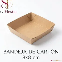 Bandeja de cartón 8x8 