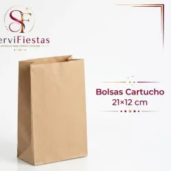 Bolsas de papel cartucho 21 cm x 12 cm