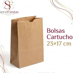 Bolsas de papel cartucho 23 cm x 17 cm