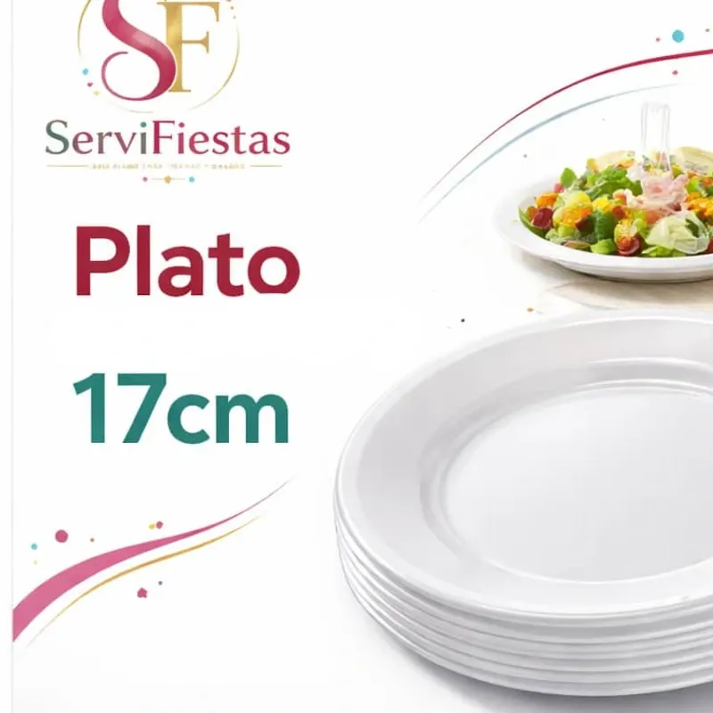 Plato desechable 17 cm