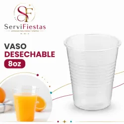 Vaso desechables 8 oz 