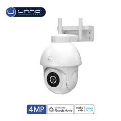 Camara UNNO TEKNO para Exterior WiFi 360° 4MP Cam11+Blanco