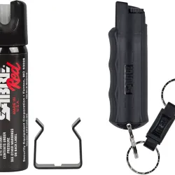 SABRE - Aerosol de pimienta 3 en 1, tamaño táctico, para policías, tamaño mayor (4.36 onzas)SABRE - Aerosol de pimienta 3 en 1, tamaño táctico, para policías.