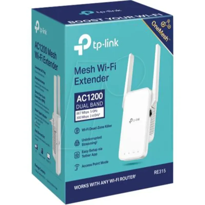 TP-Link ac 1200mbs Dual Band Mesh Wi-Fi Range Extender