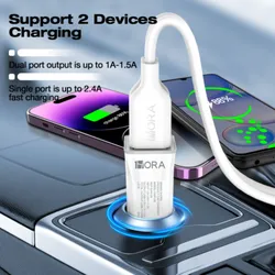 CARGADOR PARA AUTOS MARCA 1HORA MOD: GAR128