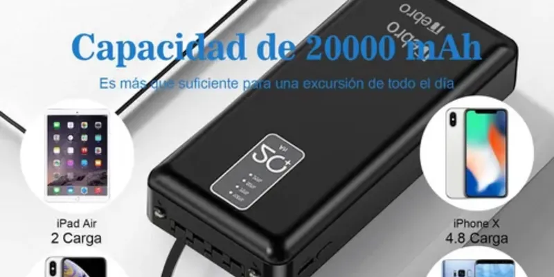 Cargador Portátil Nebro 20000mAh 5V-2.1A