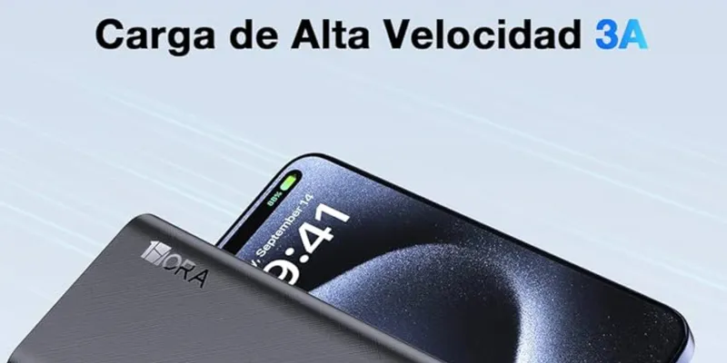 🔋 Cargador Portátil 1HORA 20000mAh, con Carga Rápida 22.5W