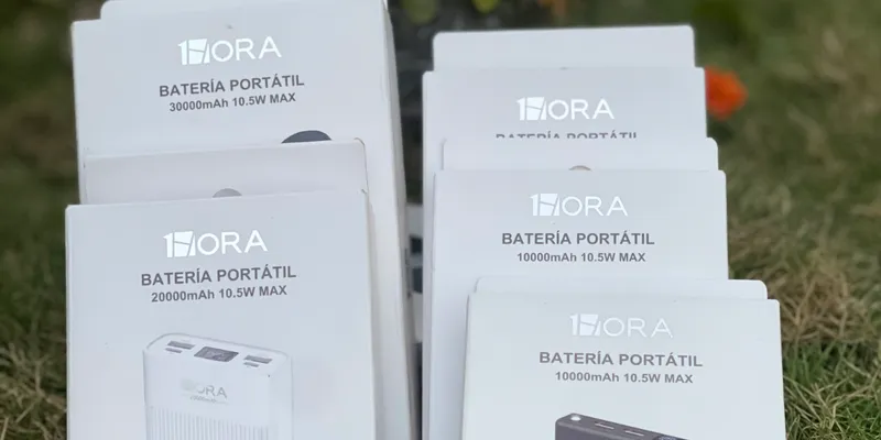 Cargador Portátil 1HORA de 20000mAh.
