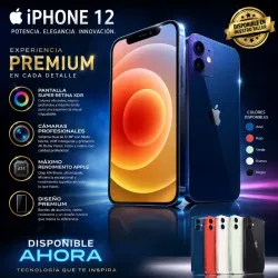 📱iPhone 12 UNLOCK FACTORY (64GB de Almacenamiento) 85% / AZUL