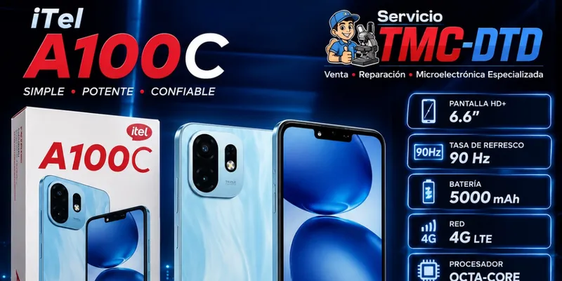 📱iTel A100C (8GB RAM 3+5 VIRTUALES CON 64GB STORAGE)