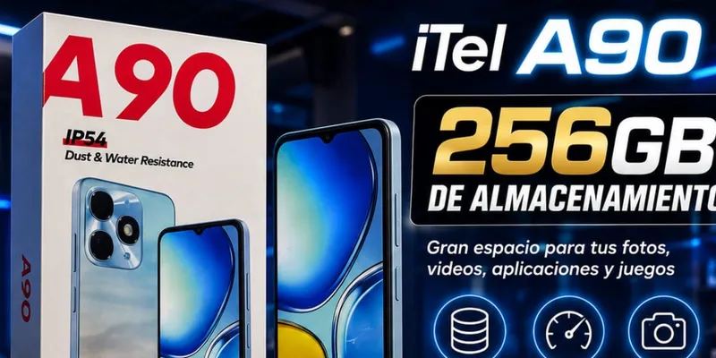 📱iTel A90 (4GB RAM CON 256GB STORAGE)