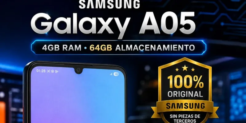 📲 Samsung A05 (4GB RAM | 64GB de Almacenamiento)