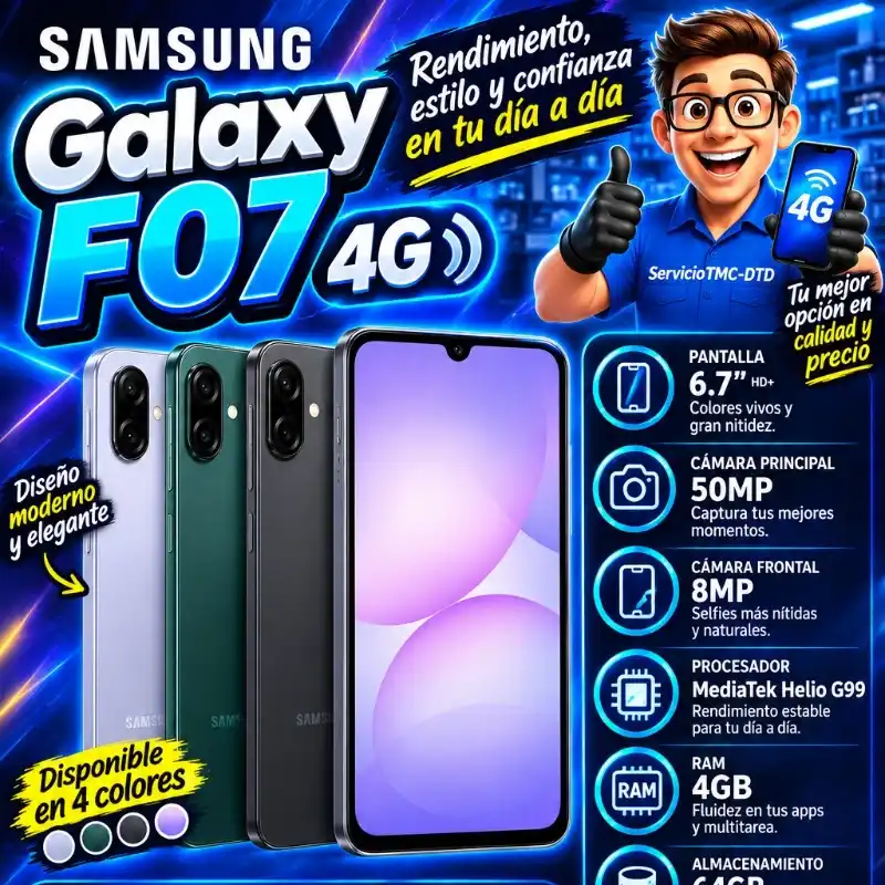 📲 SAMSUNG GALAXY F07 (4GB RAM | 64GB STORAGE)