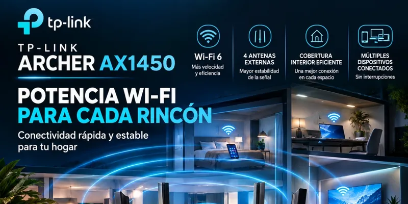 🚀 TP-LINK ARCHER AX1450 — POTENCIA WI-FI 6 PARA TU HOGAR 📶🏠